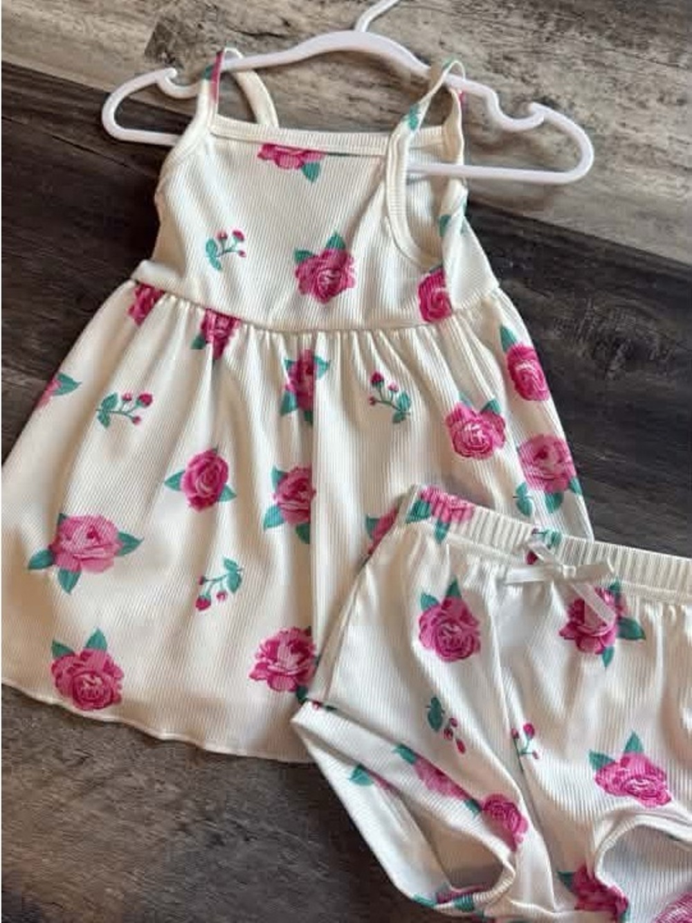 Kids Floral Pink Set - Two-Piece